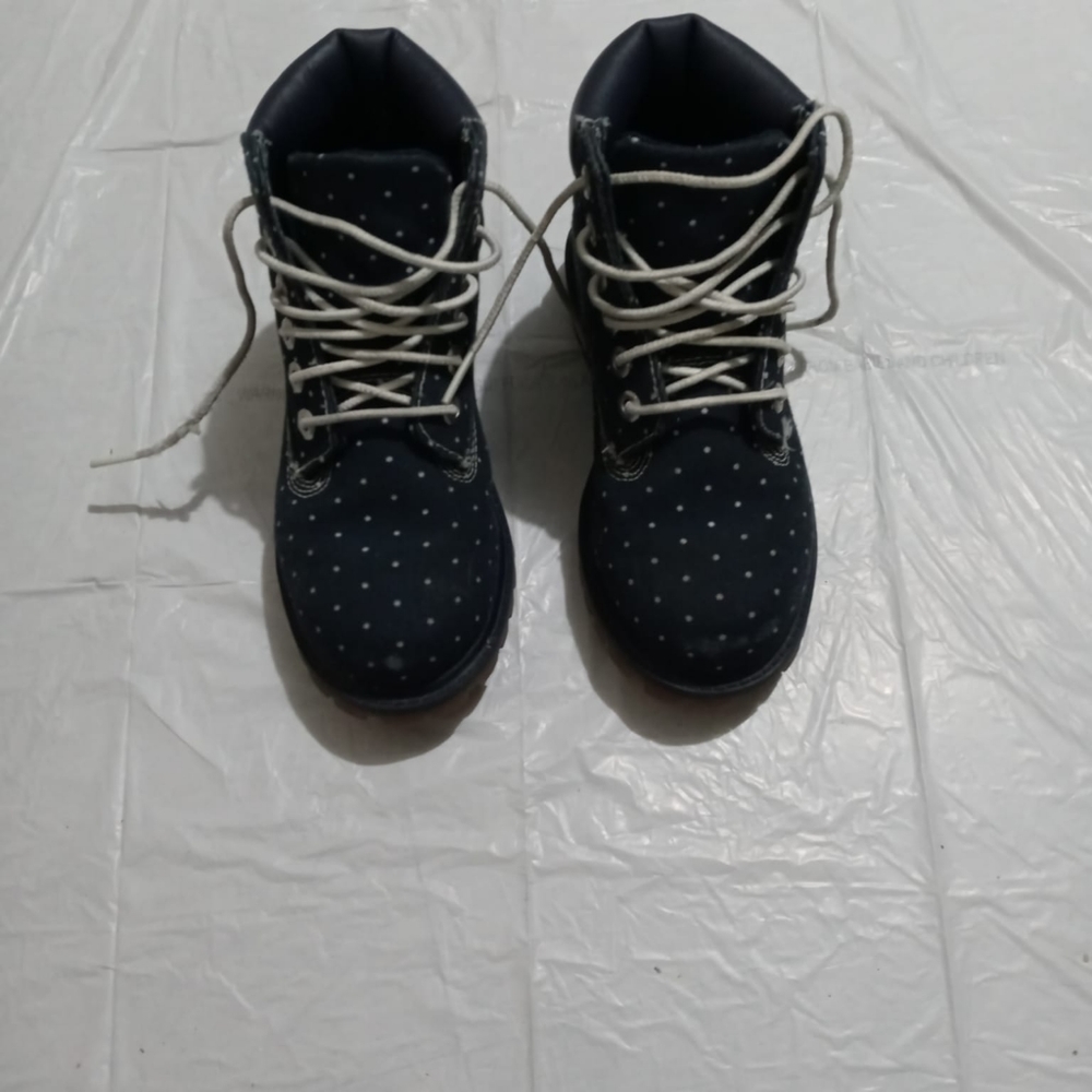 Navy blue white dotted Timberland Size 12 - Picture 8 of 8